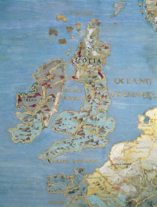 Map of Sixteenth Century Britain and Northern France, from the 